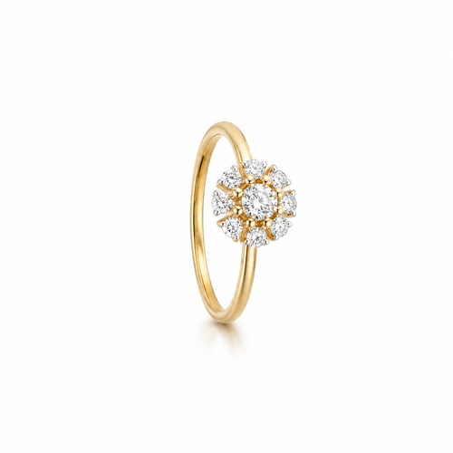 Solara Halo Lab Grown Diamond Ring