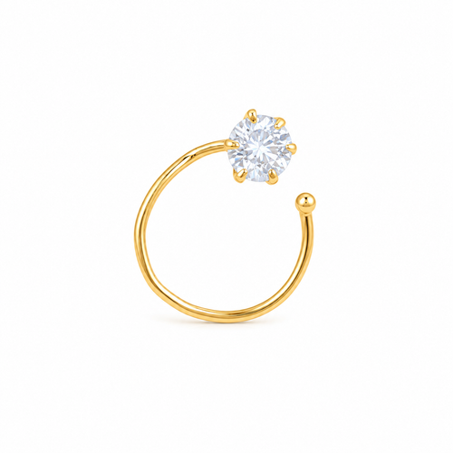 Solitaire 18KT Gold Diamond Nose Pin