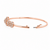 Sparking Circles 18KT Gold Diamond Kada
