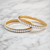 Sparkline 18KT Gold Diamond Bangles