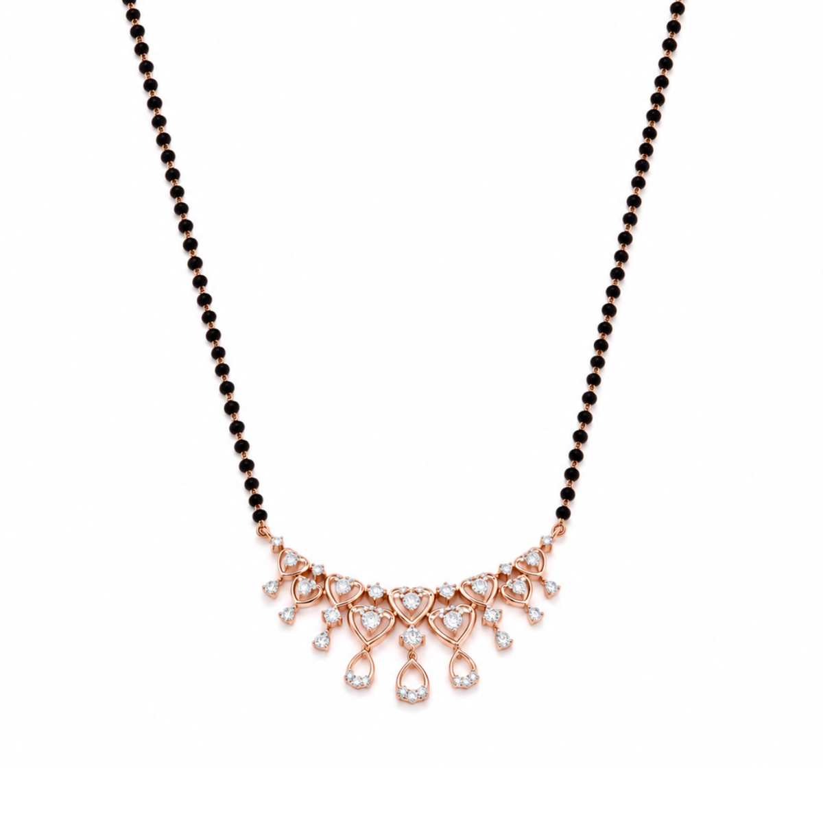 Sparkling Prism 14KT Gold Diamond Mangalsutra