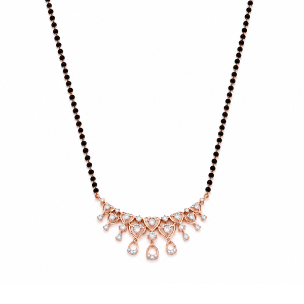 Sparkling Prism 14KT Gold Diamond Mangalsutra