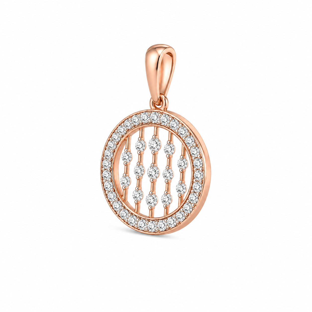Sparkling Trail 18KT Gold Diamond Pendant