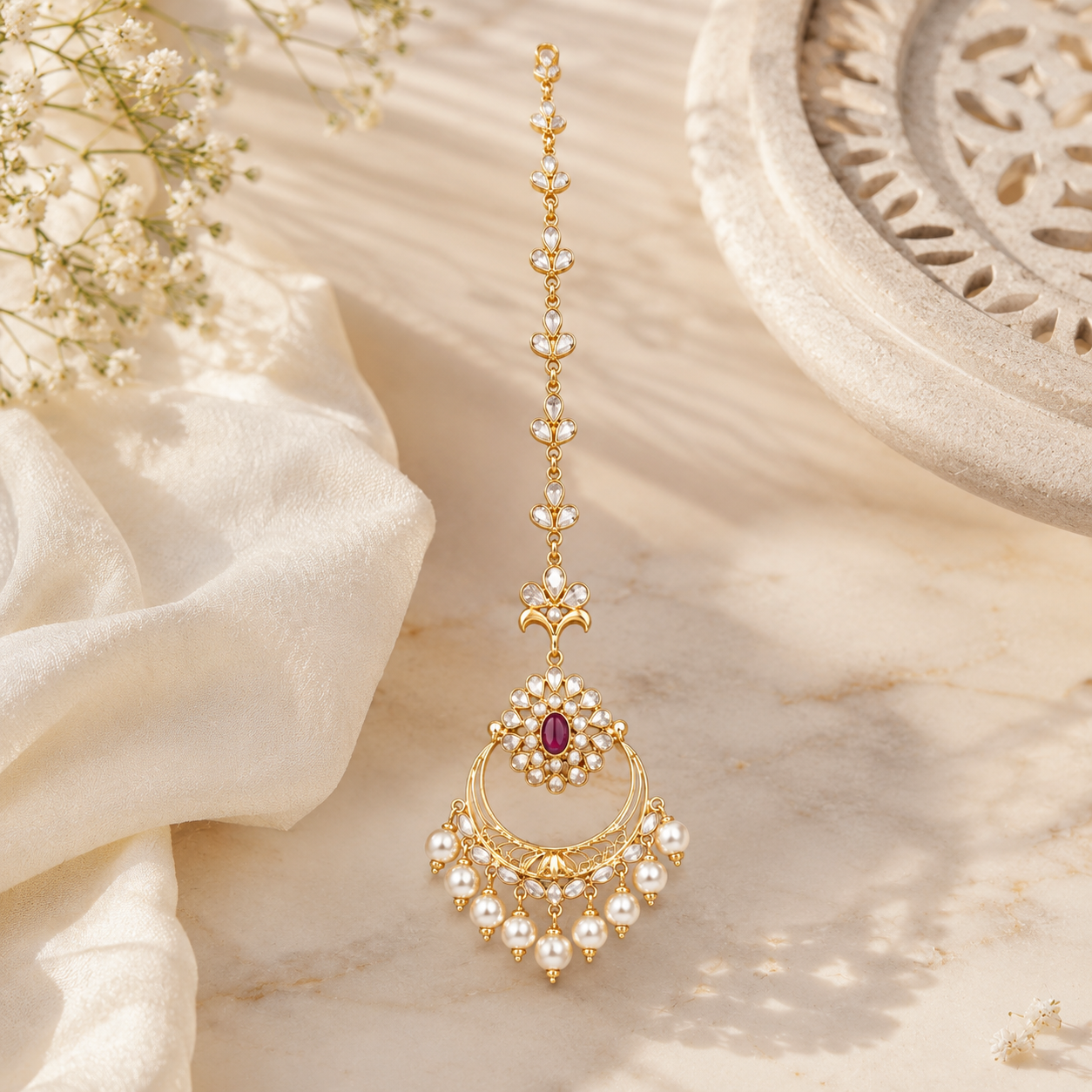 Suhani 22KT Gold Maang Tikka