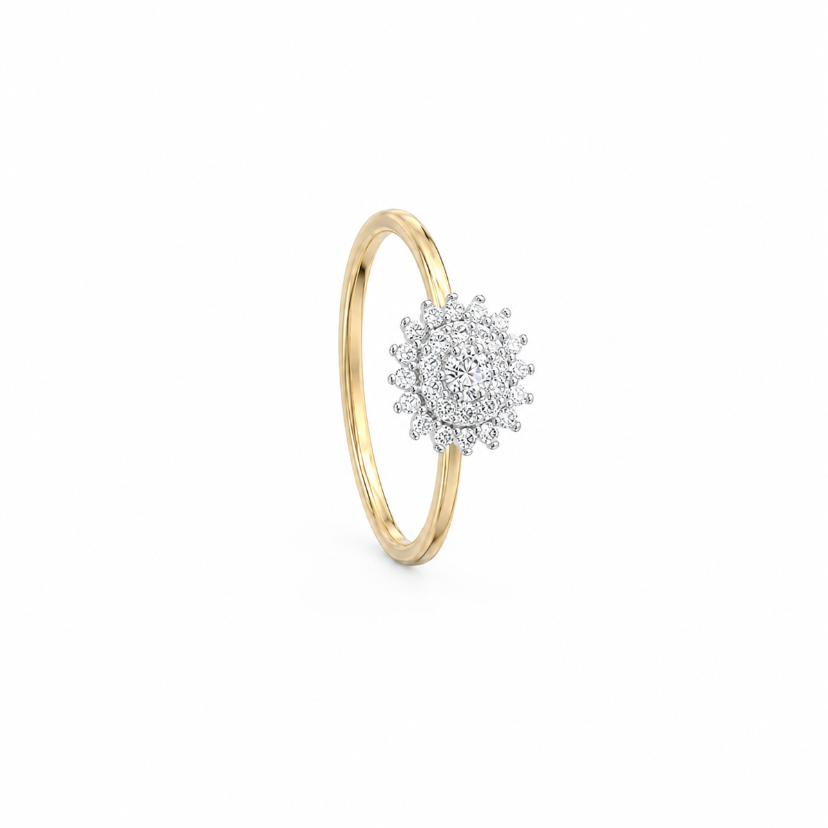 Sunburst Lab Grown Diamond Ring