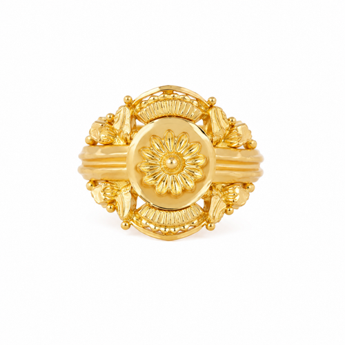 Sunflower 22KT Gold Ring For Kids