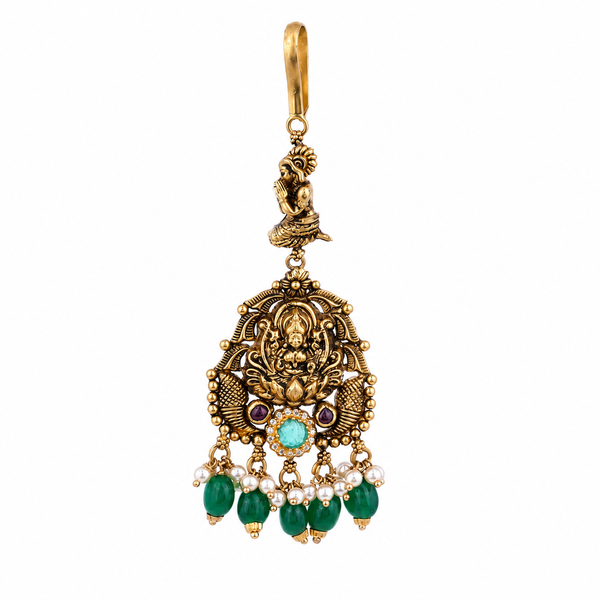 Dhan Lakshmi 22KT Gold Maang Tikka