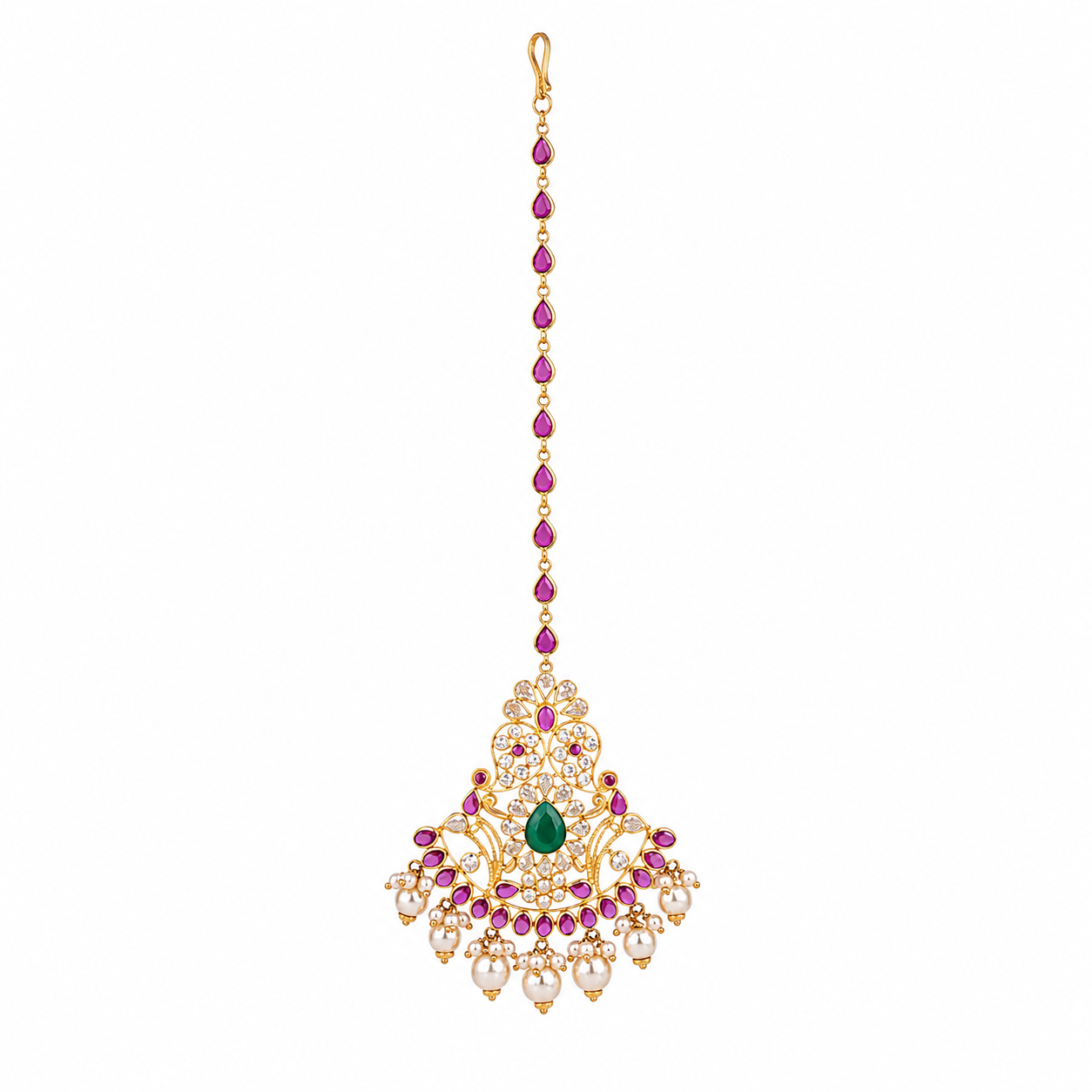 Tarini 22KT Gold Maang Tikka