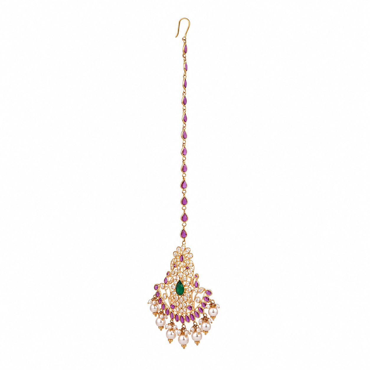 Tarini 22KT Gold Maang Tikka
