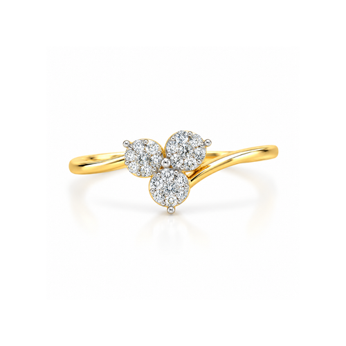 Trinity 14KT Gold Diamond Ring