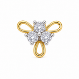 Trio Spark 18KT Gold Diamond Nose Pin