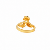Twin Blossom 22KT Gold Ring