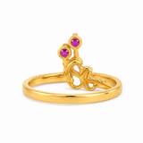 Twin Bud 22KT Gold Ring