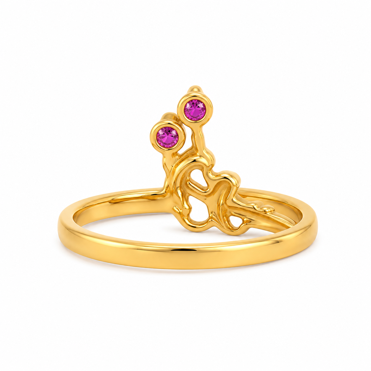 Twin Bud 22KT Gold Ring