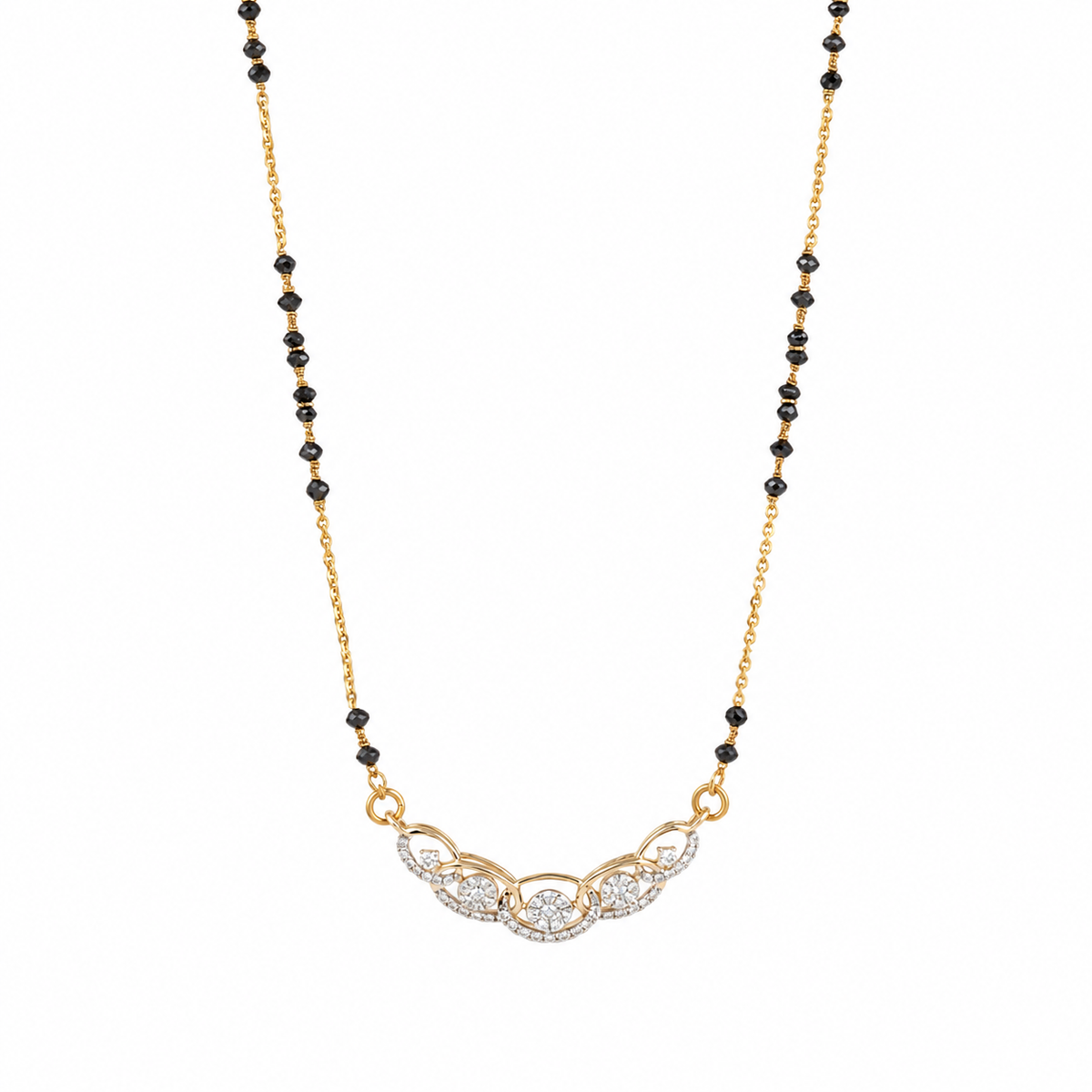 Twine Flare 14KT Lab Grown Diamond Mangalsutra