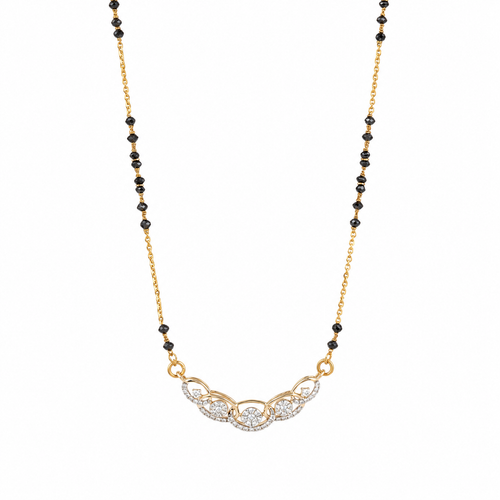 Twine Flare 14KT Lab Grown Diamond Mangalsutra