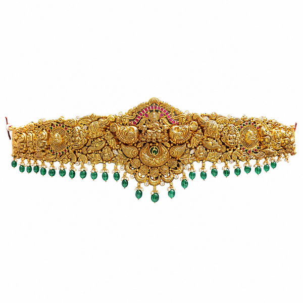 Aishwarya 22KT Gold Temple Vaddanam