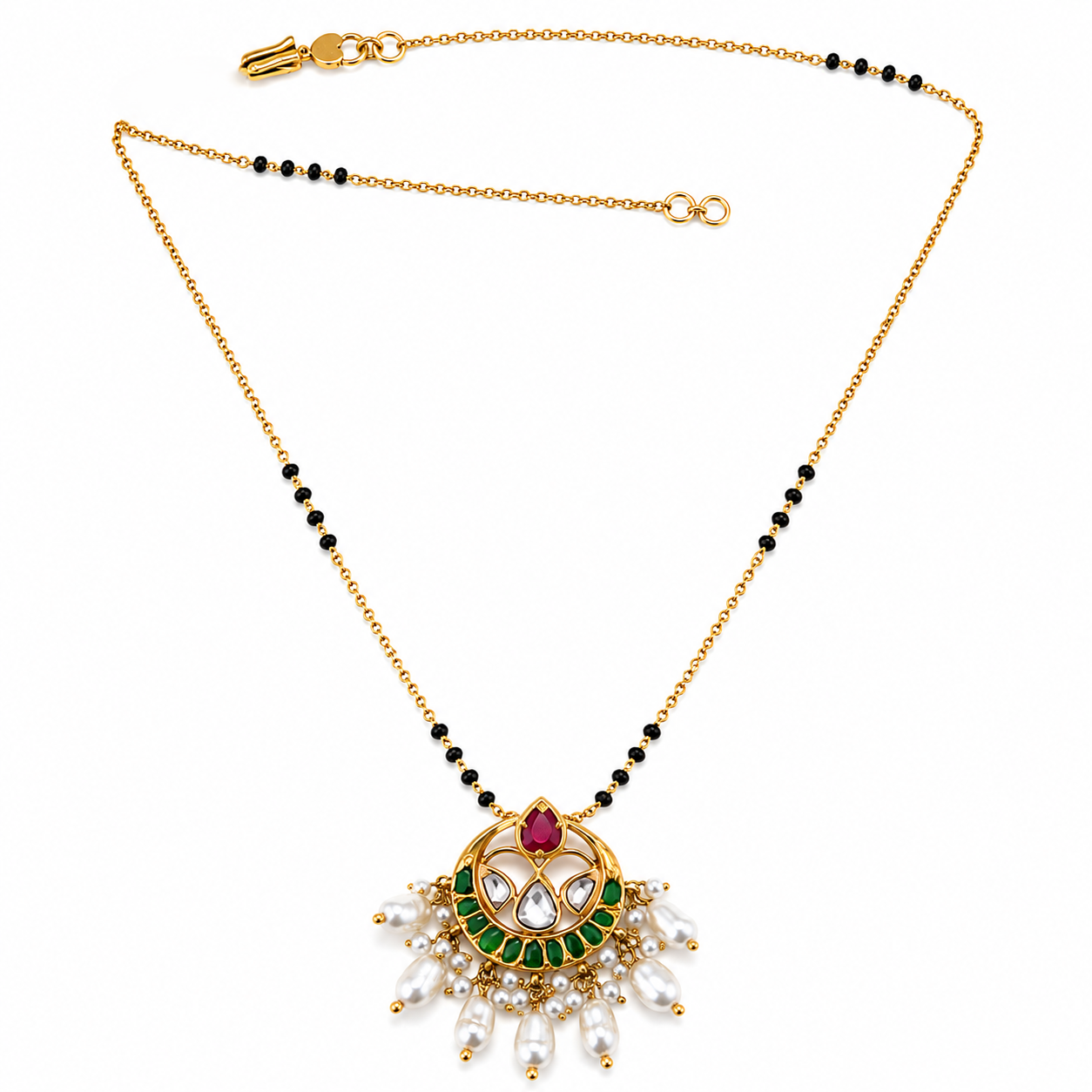 Vedika 22KT Gold Kundan Mangalsutra