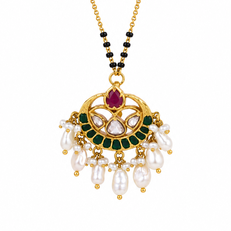 Vedika 22KT Gold Kundan Mangalsutra