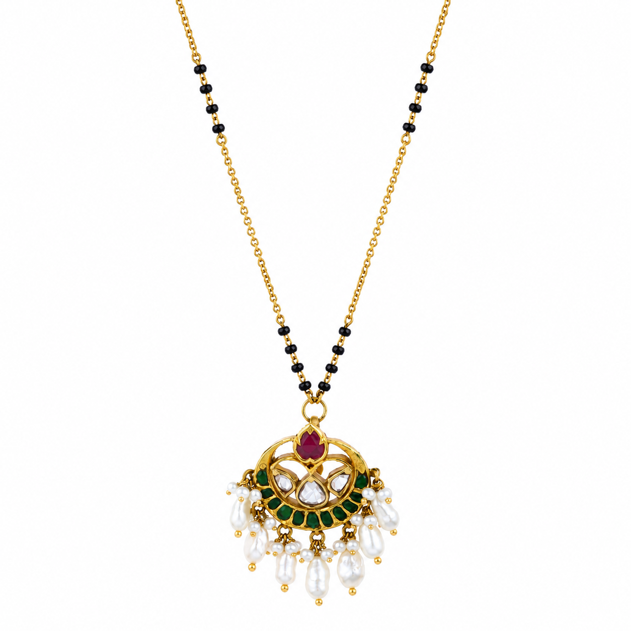 Vedika 22KT Gold Kundan Mangalsutra