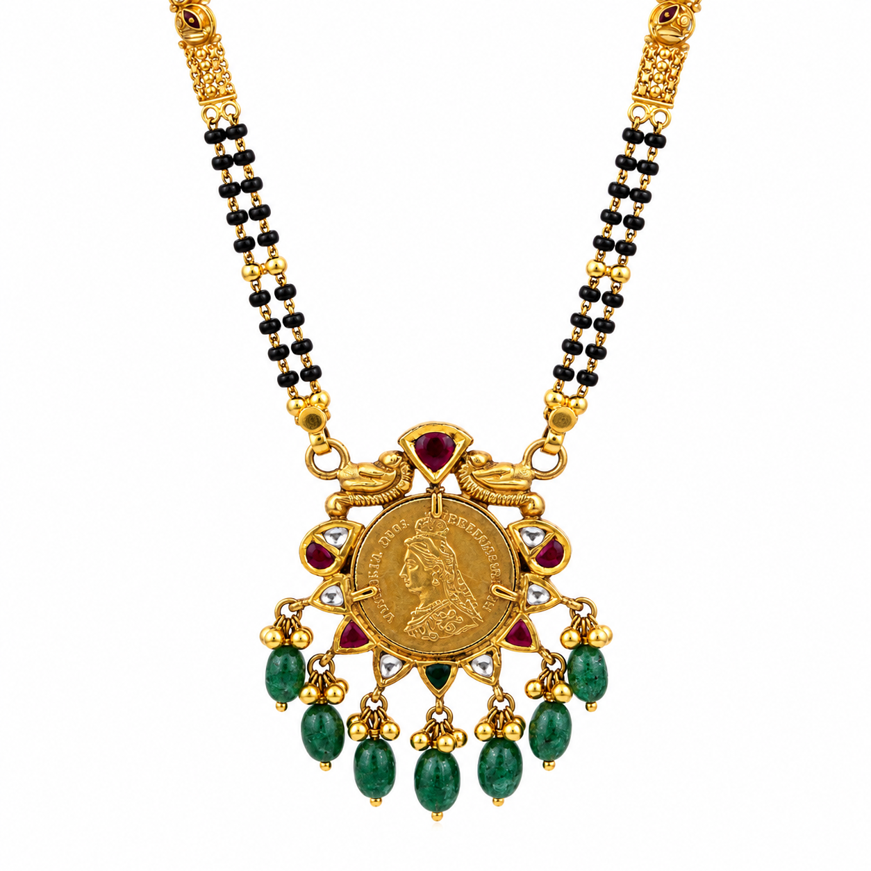 Victoria 22KT Gold Kundan Mangalsutra