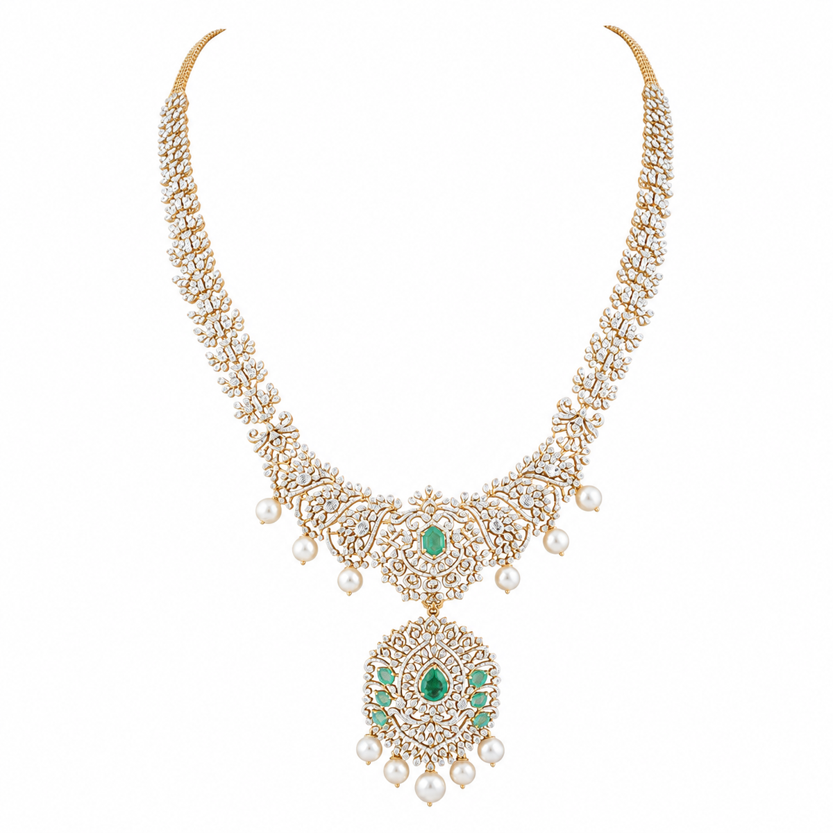 Virasat 18KT Gold Diamond Necklace