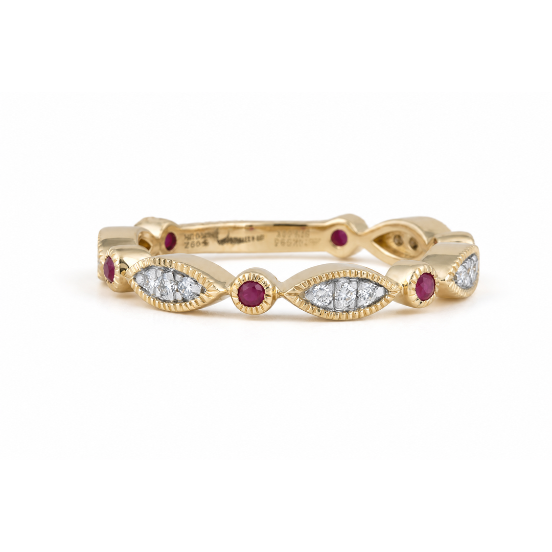 Virelle 14KT Gold Diamond Band Ring