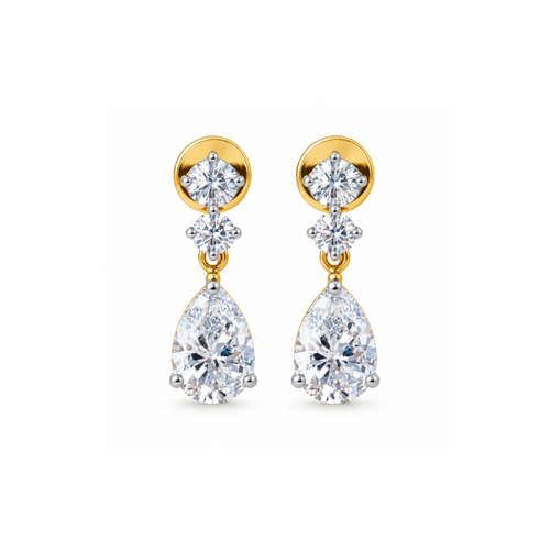 Vritti 14KT Lab Grown Diamond Drop Earrings