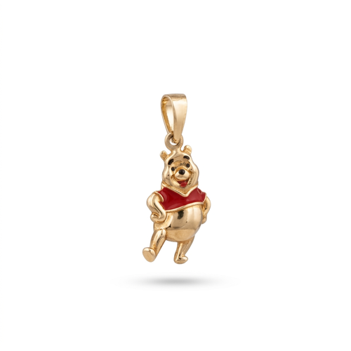 Winnie The Pooh 18KT Gold Pendant For Kids