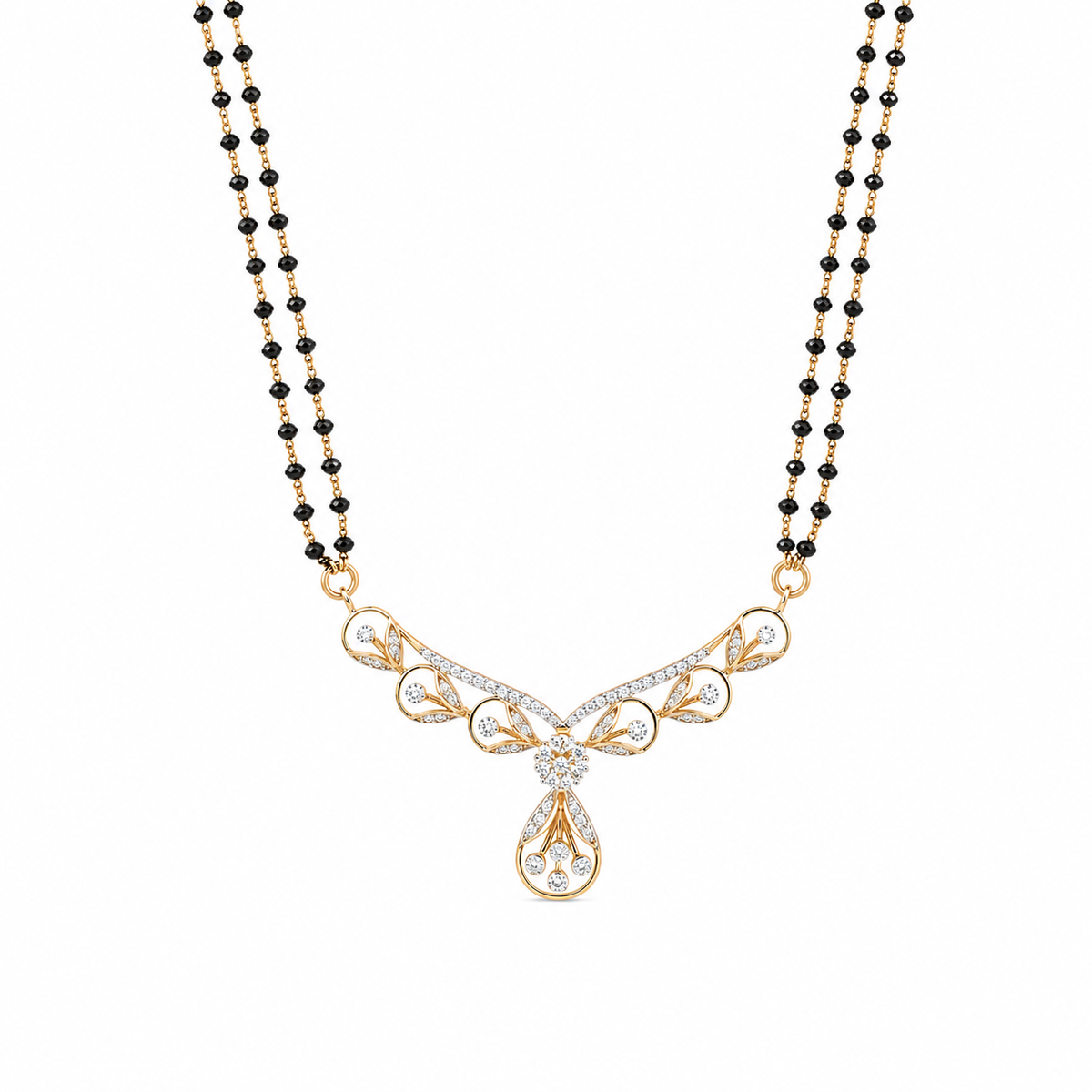 Zaren 14KT Lab Grown Diamond Mangalsutra
