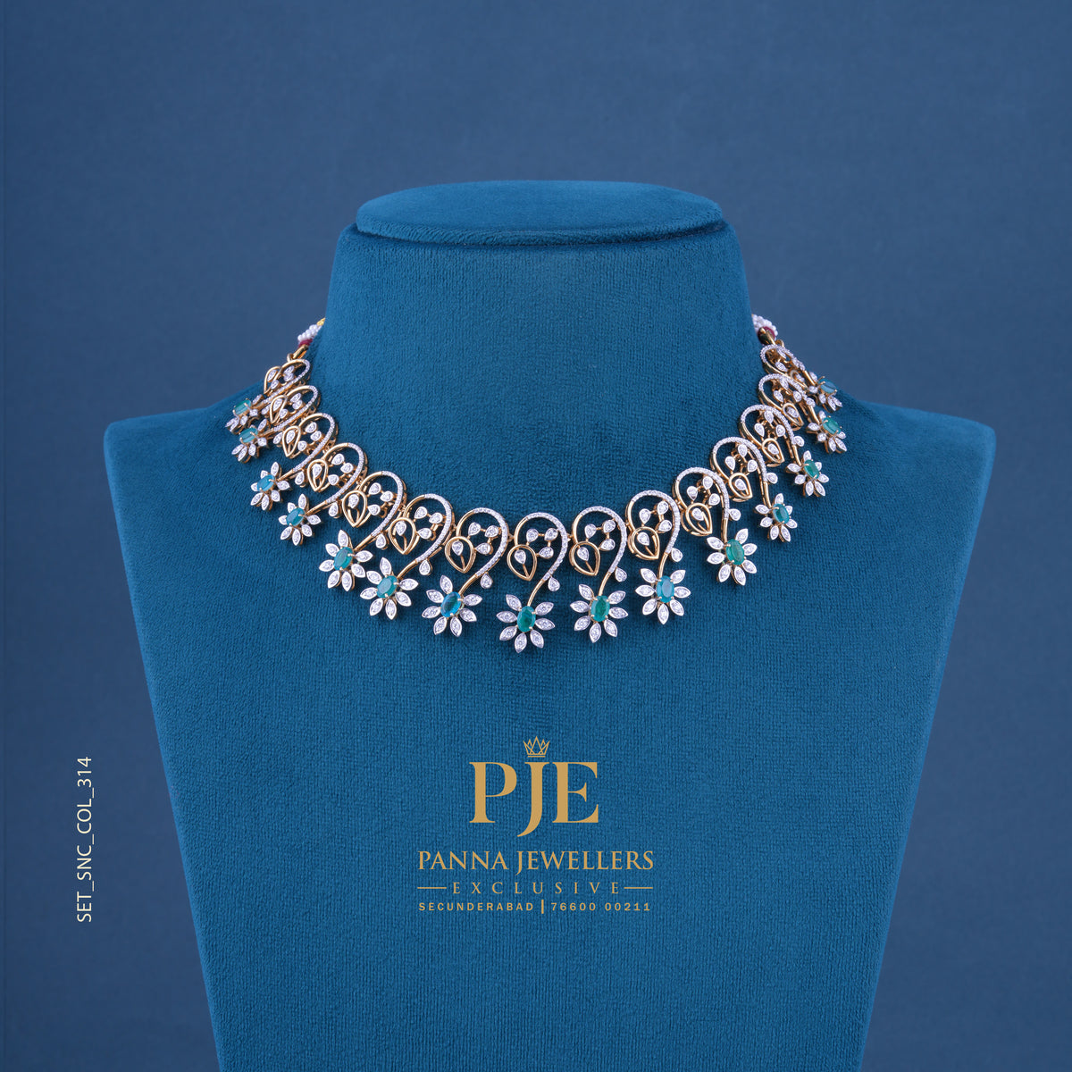 Semi Precious Short Necklace
