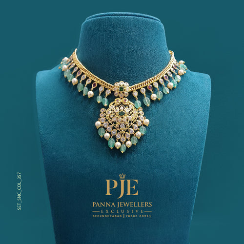 Semi Precious Short Necklace