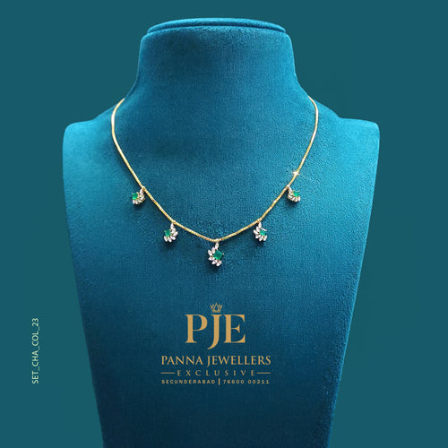 Semi Precious Station Necklace