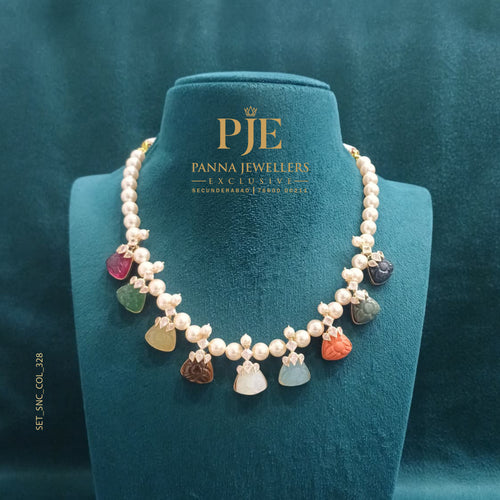 Semi Precious Short Necklace