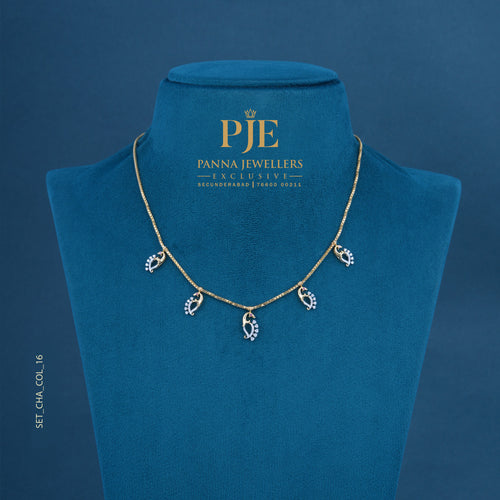 Semi Precious Station Necklace