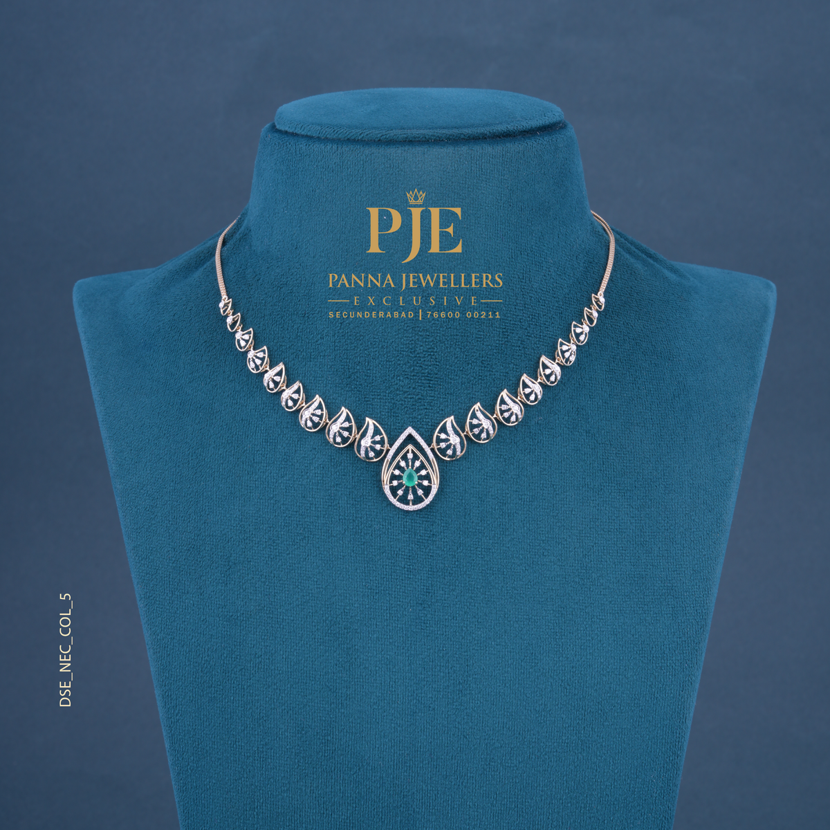 Tear Drop 14KT Gold Diamond Necklace