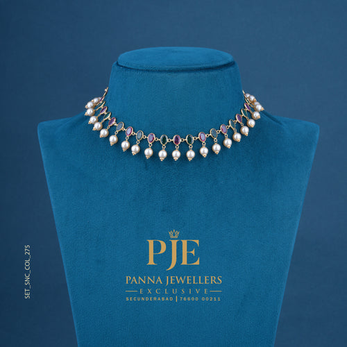 Semi Precious Short Necklace