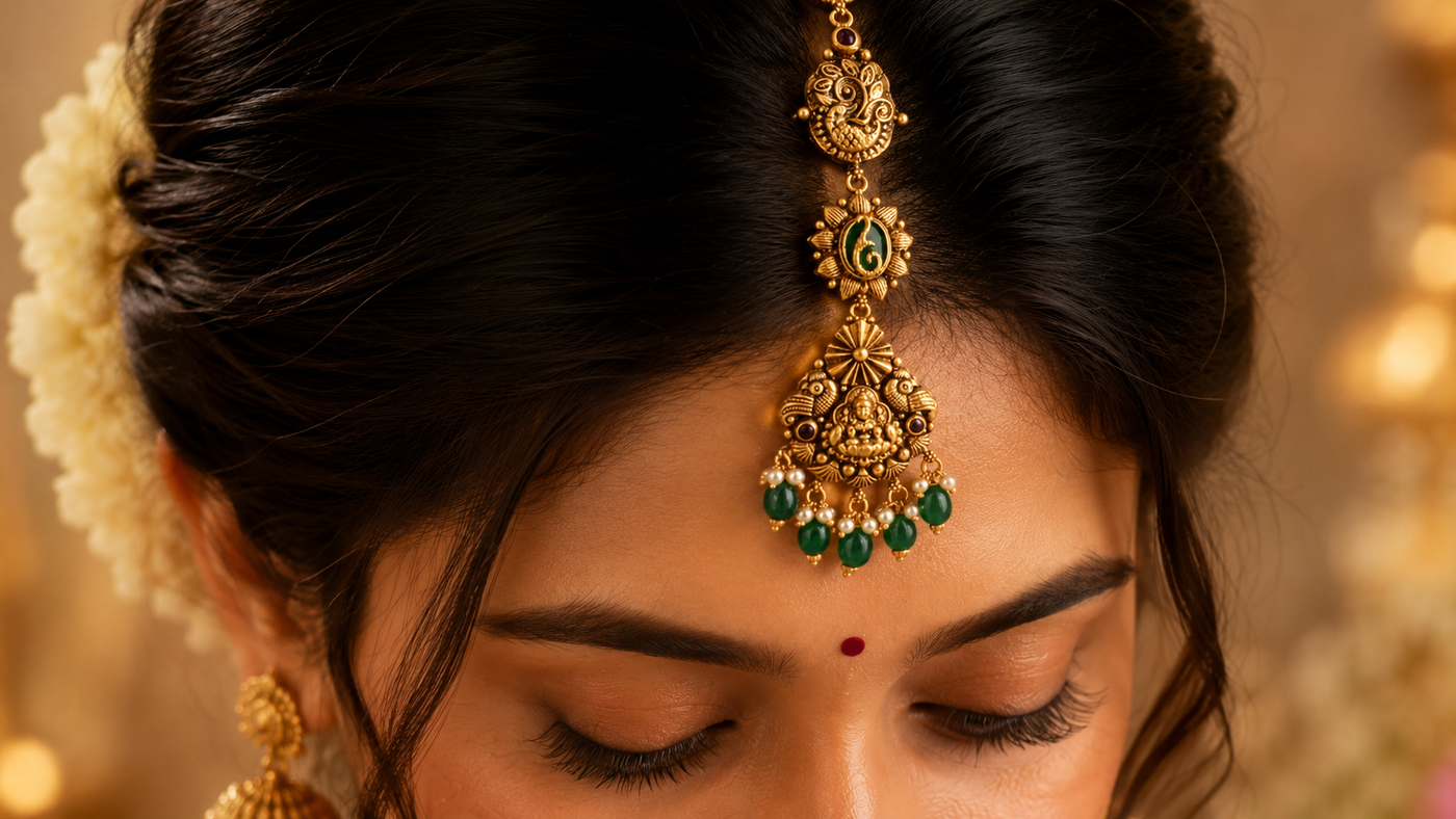 Gold Maang Tikka