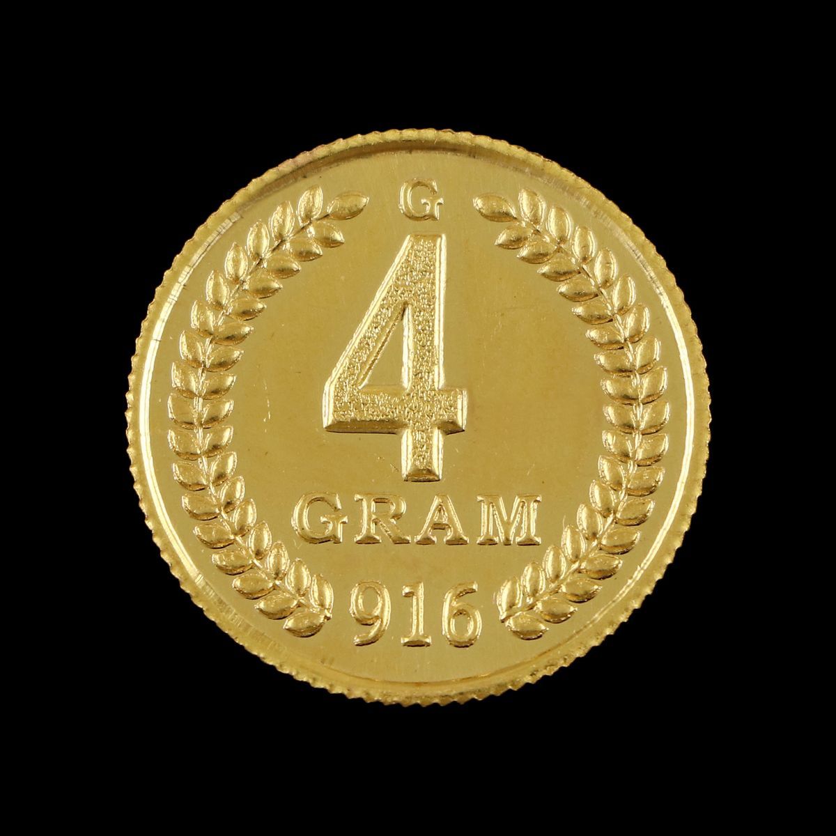 22 KT GOLD 4 GM COIN