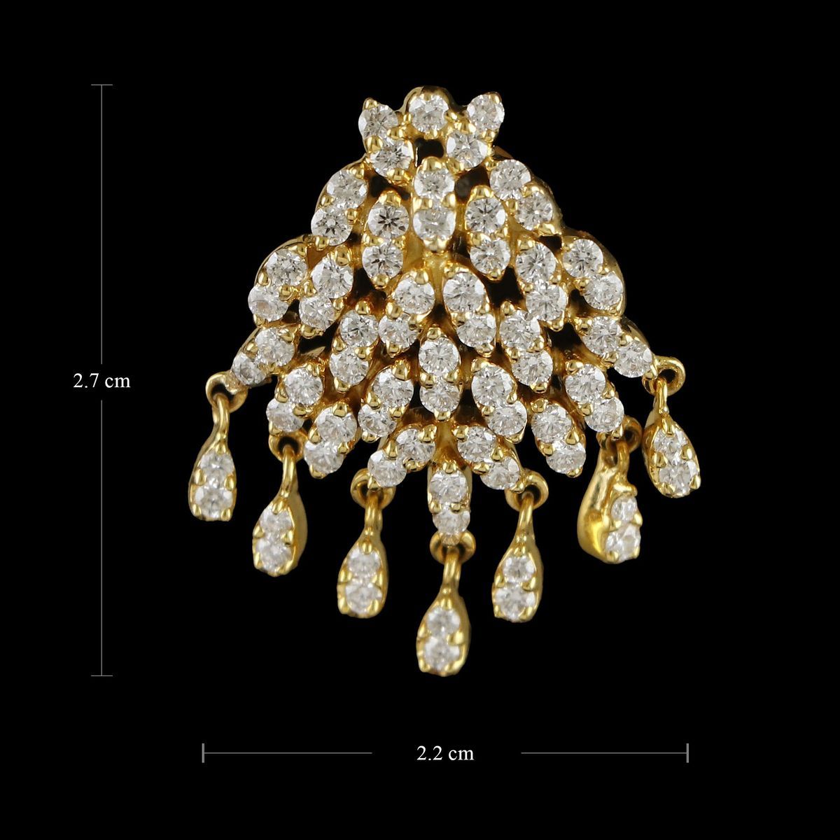 18 KT  GOLD  DIAMOND STUD