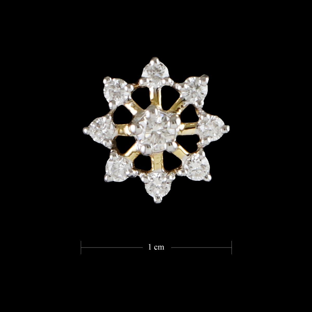 18 KT GOLD DIAMOND NOSEPIN