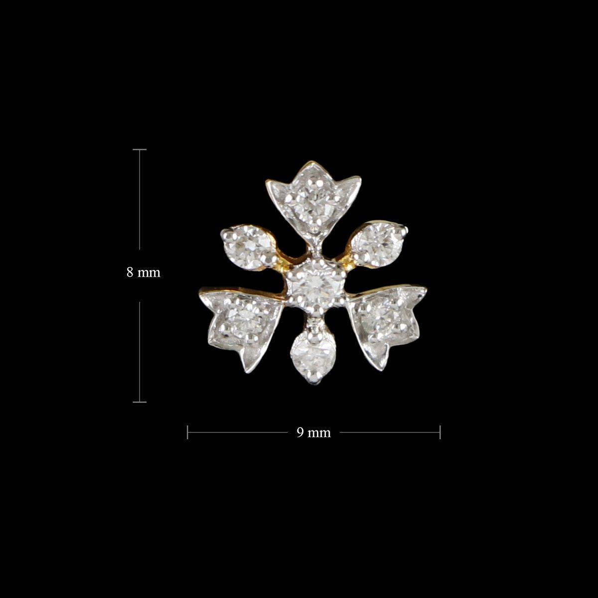 18 KT GOLD DIAMOND NOSEPIN