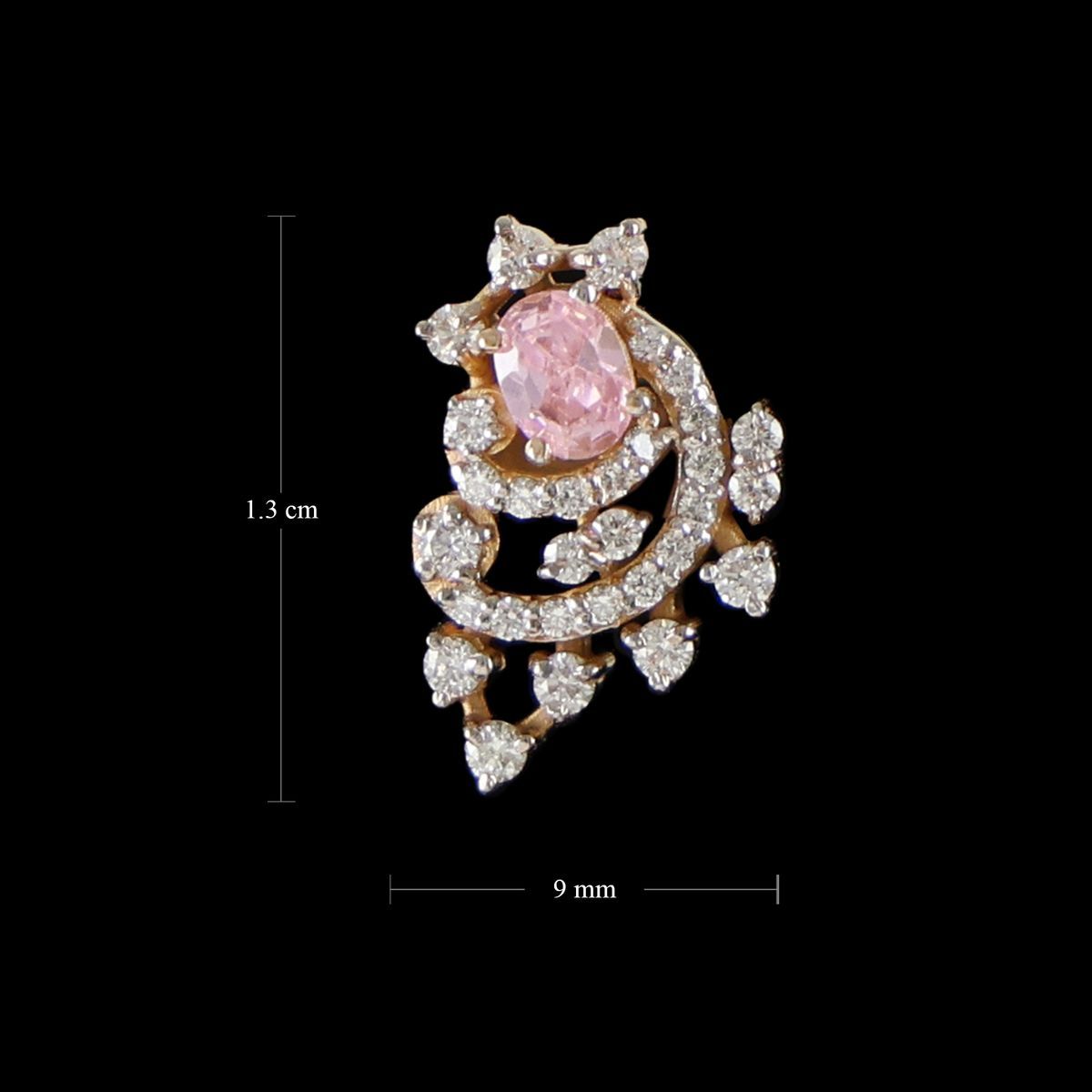 18 KT ROSE GOLD DIAMOND NECKLACE SET